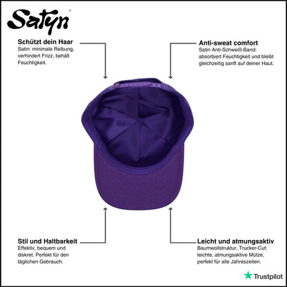 SatynCap Violett - Satin-Innenseite