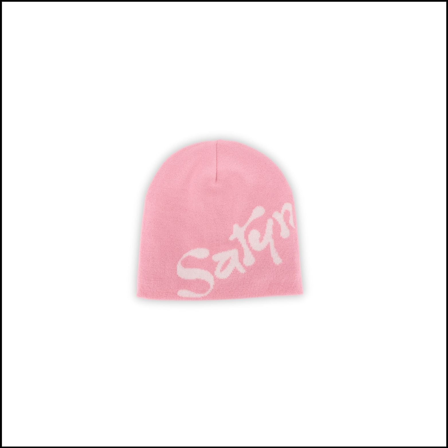 SatynBeanie Pink - Innenseite aus Satin